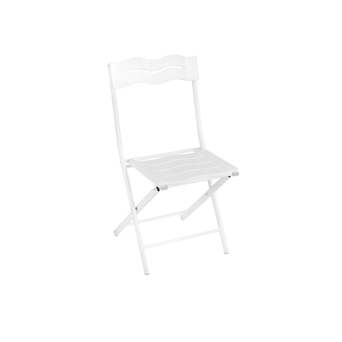 Set mesa y sillas de jardín 3 pzs blanco (6)