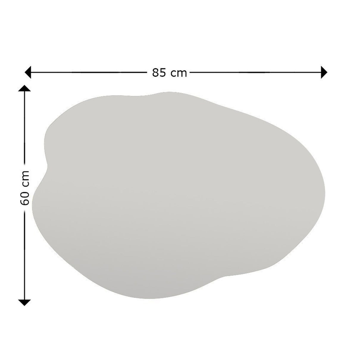 Espejo decorativo de baño forma de nube (2)