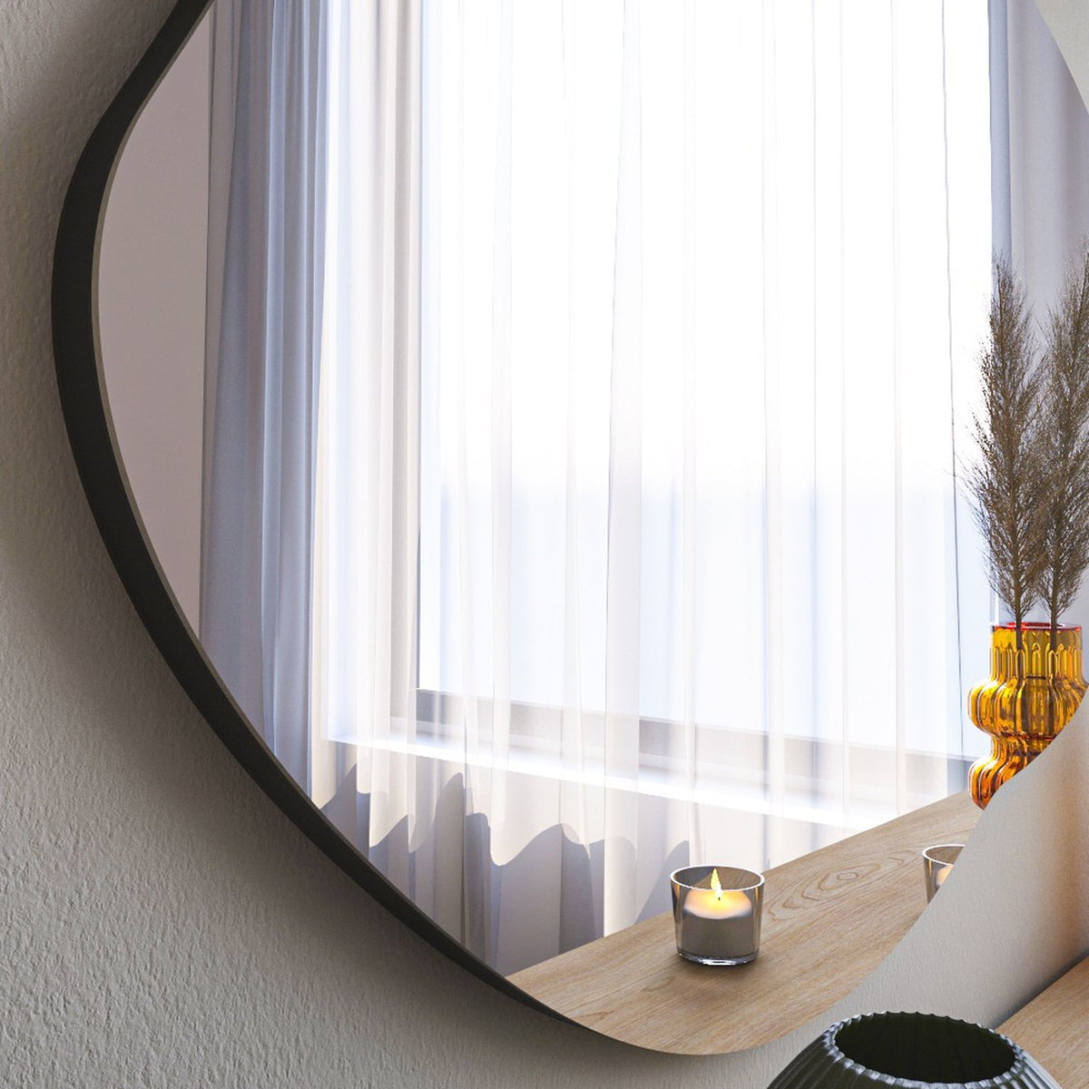 Espejo decorativo de baño forma de nube (4)