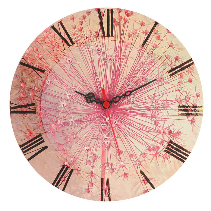 Reloj de pared MDF decorativo estilo rosa