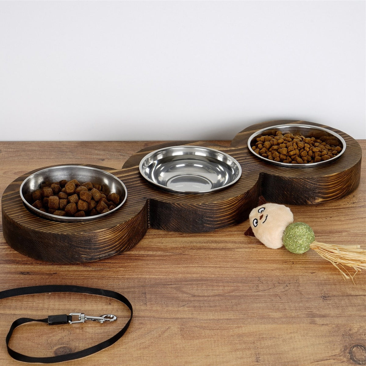 Set 3 recipientes para comida de mascotas (3)