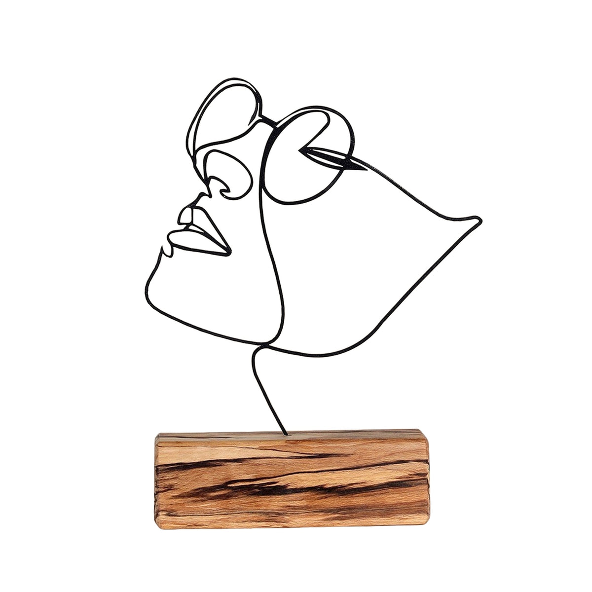 Objeto decorativo representación facial