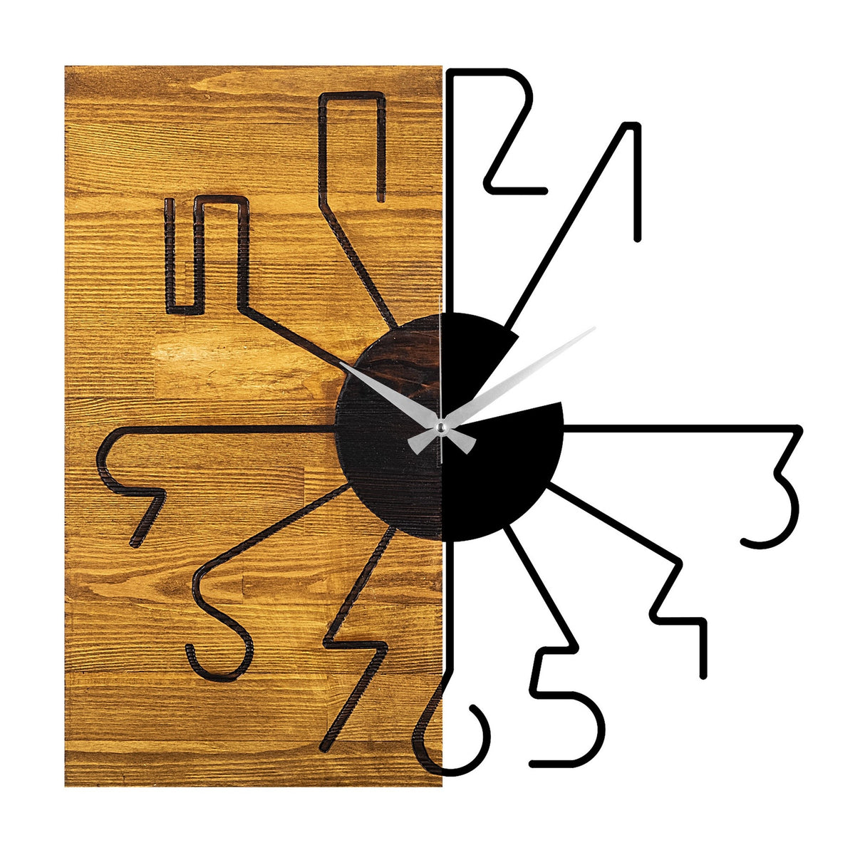 Reloj de pared madera decorativo alternativo
