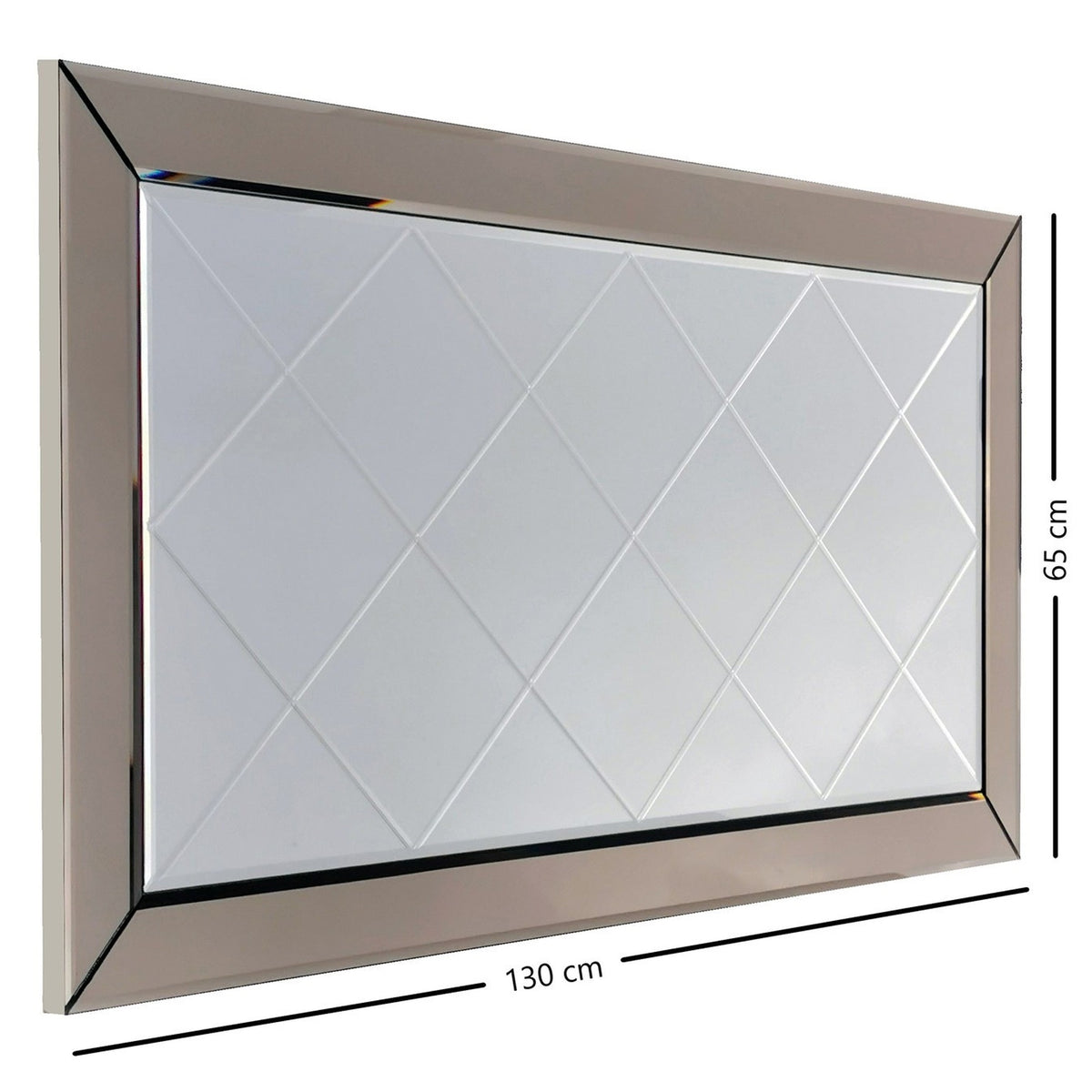 Espejo horizontal geometría esplendorosa decorativo (2)