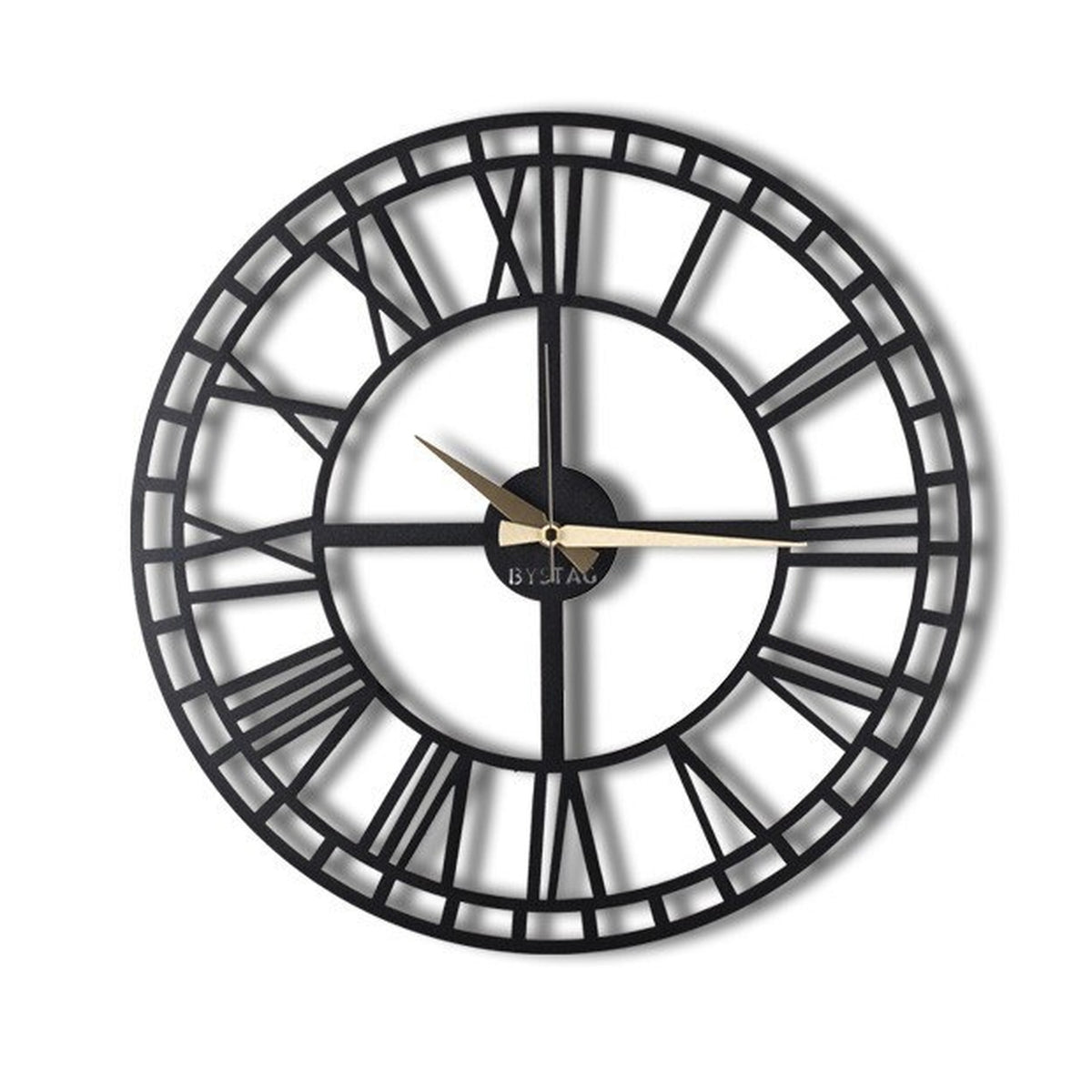 Reloj de pared metal decorativo números romanos 70 cm