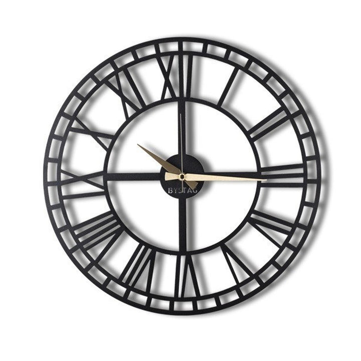 Reloj de pared metal decorativo números romanos 70 cm