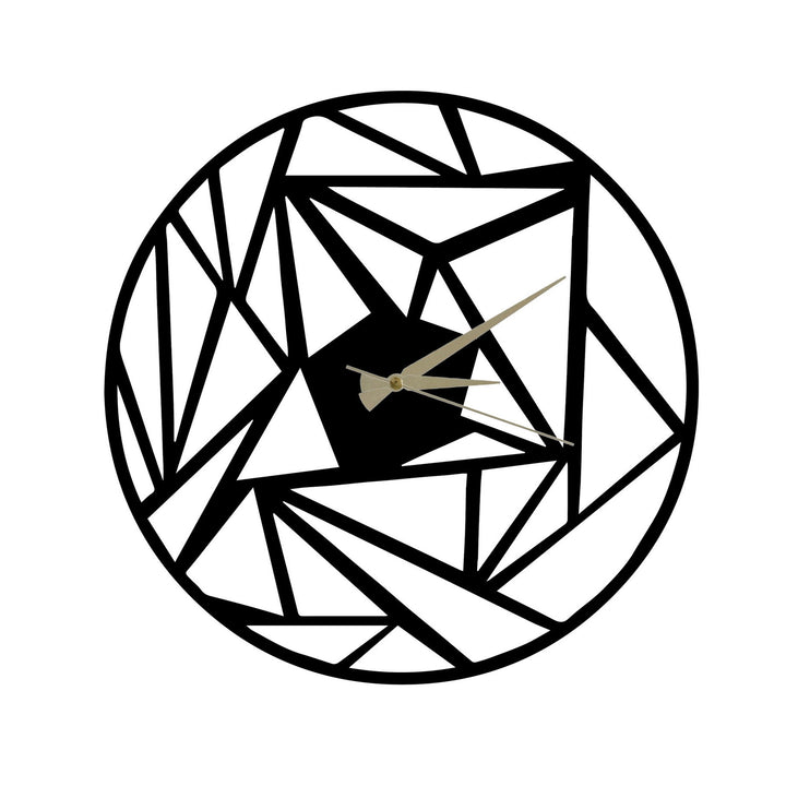 Reloj de pared metal decorativo estilo geométrico