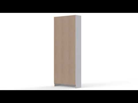 Vídeo del producto Librería Turia 2 estantes blanca 41x27x102 cm