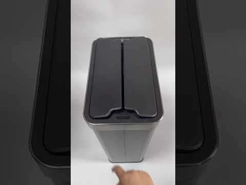 Vídeo del producto Cubo de basura acero inox sensor automático