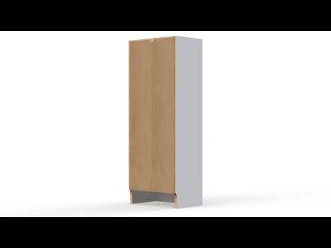 Vídeo del producto Librería Turia 2 estantes blanca 41x27x102 cm