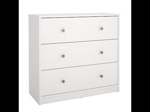 Vídeo del producto Cómoda dormitorio 3 cajones