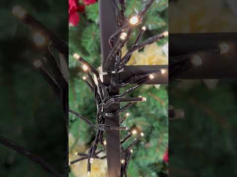 Vídeo del producto Guirnalda navideña 700 LED blanco extra cálido 14m