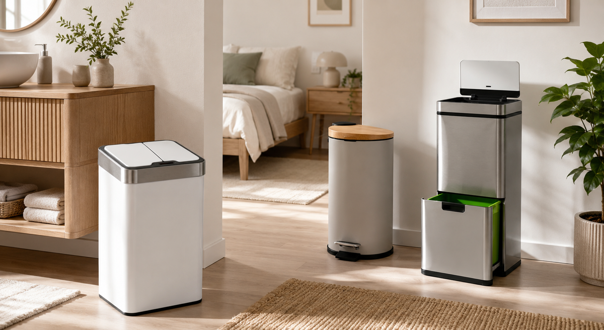 Cubo de basura con pedal y sensor: comodidad e higiene en la cocina